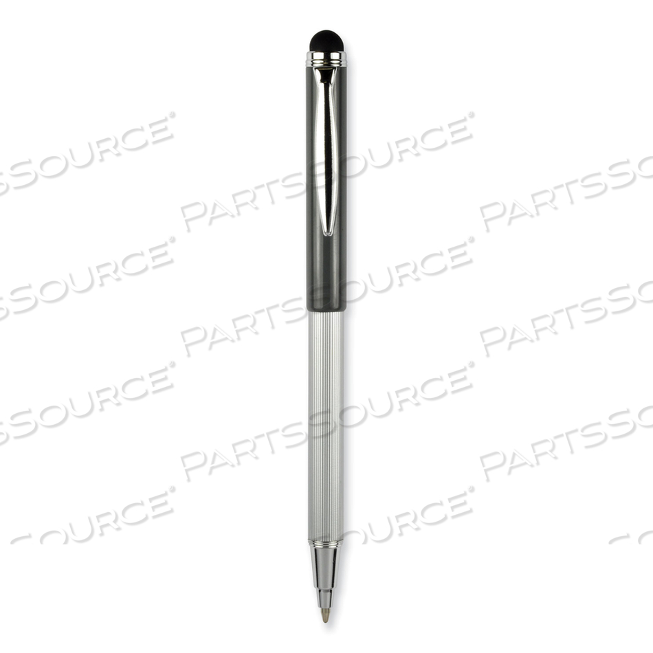 STYLUSPEN TELESCOPIC BALLPOINT PEN/STYLUS, RETRACTABLE, MEDIUM 1 MM, BLACK INK, BLUE/GRAY BARREL by Zebra Pen Corporation