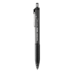 INKJOY 300 RT BALLPOINT PEN, REFILLABLE, RETRACTABLE, MEDIUM 1 MM, BLACK INK, BLACK BARREL, DOZEN by Paper Mate