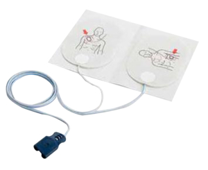 PAD, DEFIBRILLATOR, HEARTSTART, 85CM2 CONDUCTOR SURFACE AREA, 1.2M LEADWIRE LENGTH, CE CERTIFIED STANDARD, NON-STERILE STERILE, ADULT AGE GR by Philips