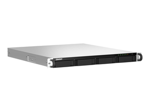TS-464U, NAS SERVER, 4 BAYS, RACK-MOUNTABLE, SATA 6GB/S, RAID 0, 1, 5, 6, 10, JBOD, RAM 8 GB, 2.5 GIGABIT ETHERNET, ISCSI SUPPORT, 1U by QNAP Security