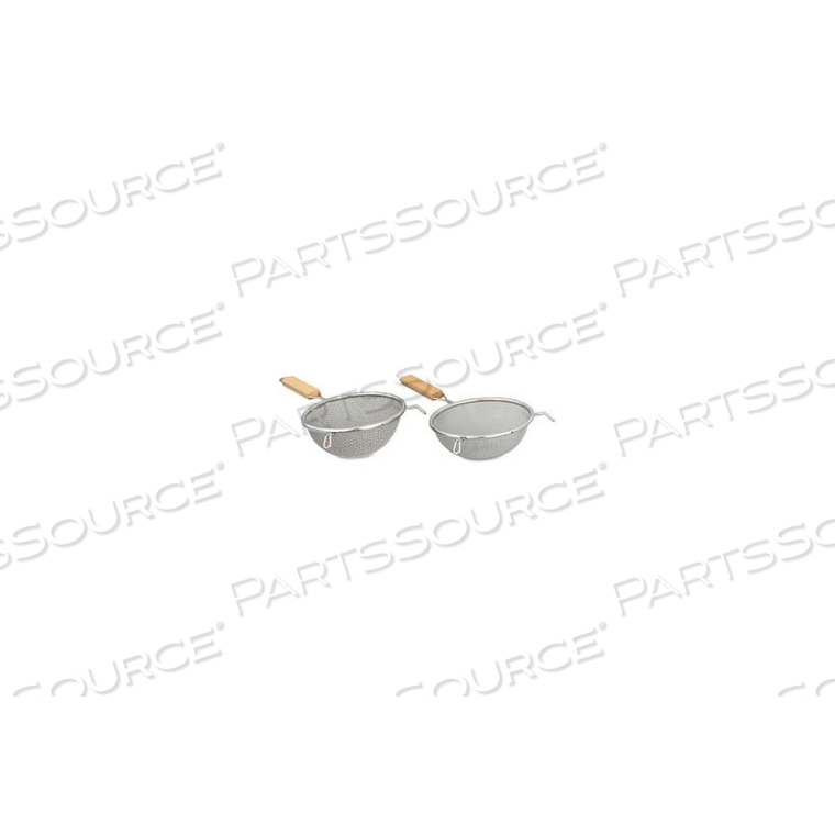 STAINLESS STEEL DOUBLE MESH STRAINER, 10 1/4" FINE by Alegacy Food Service Products Group, Inc