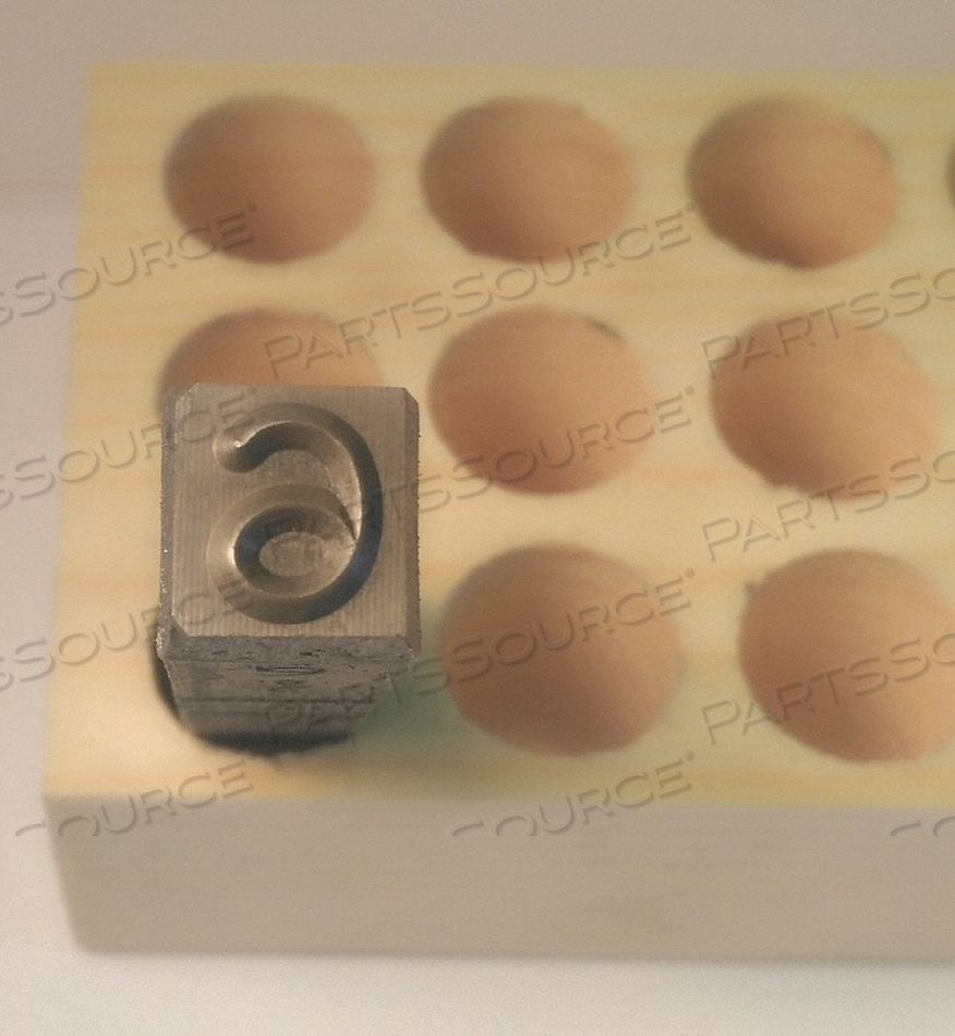 HAND STAMP NUMBER 9 1/4IN STEEL REVERSED by Young Bros. Stamp Works, Inc. HAND STAMP NUMBER 9 1/4IN STEEL REVERSED by Young Bros. Stamp Works, Inc.