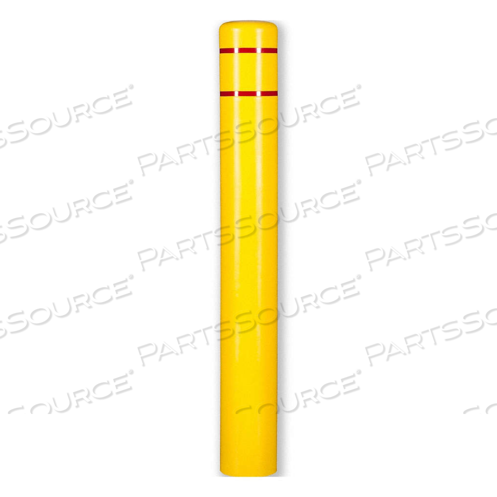 BOLLARD COVER, SMOOTH, 11 3/10 IN OUTSIDE DIA, 60 IN MAX USABLE HT, YELLOW by Post Guard