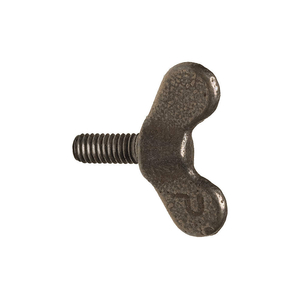 THUMB SCREW, 5/16"-18 THREAD SIZE, WING, IRON, PLAIN, 0.75 IN MAX HEAD HT, 1 IN LG by Peerless Hardware Mfg Inc