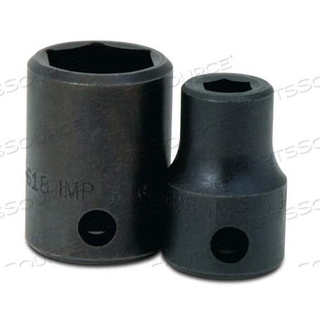 4-644 WILLIAMS SOCKET, 2 INCH OAL, SAE, SHALLOW IMPACT, 1/2 INCH DR, 1 3/8 INCH 