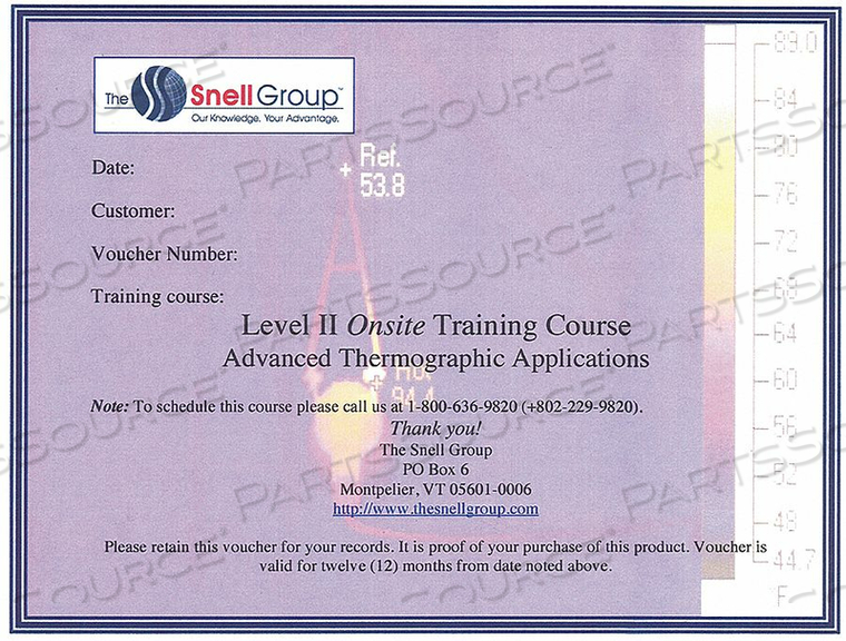 LEVEL II THERMOGRAPHY TRAINING ONSITE by The Snell Group LEVEL II THERMOGRAPHY TRAINING ONSITE by The Snell Group