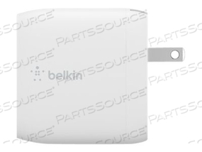 BOOST CHARGE, WALL CHARGER, 24 WATT, 4.8 A, 2 OUTPUT CONNECTORS (2 X USB), ON CABLE: USB-C by Belkin BOOST CHARGE, WALL CHARGER, 24 WATT, 4.8 A, 2 OUTPUT CONNECTORS (2 X USB), ON CABLE: USB-C by Belkin