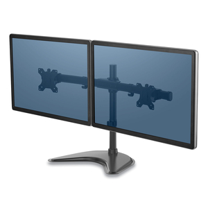 PROFESSIONAL SERIES FREESTANDING DUAL HORIZONTAL MONITOR ARM, FOR 30" MONITORS, 35.75" X 11" X 18.25", BLACK, SUPPORTS 17 LB by Fellowes