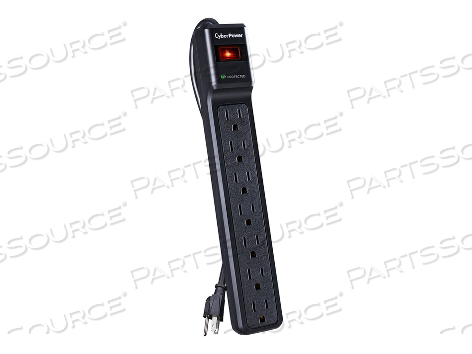 ESSENTIAL CSB7012, SURGE PROTECTOR, AC 125 V, OUTPUT CONNECTORS: 7 by CyberPower