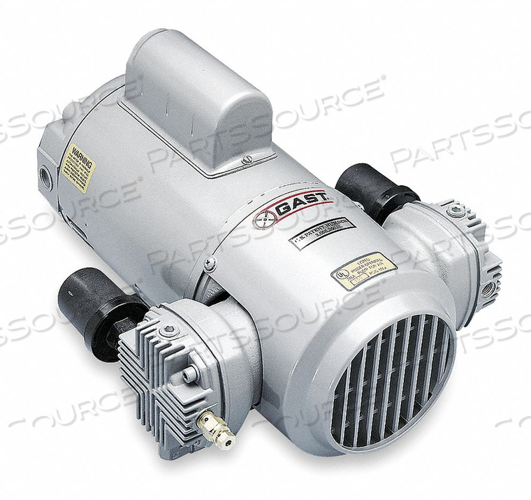 PISTON AIR COMP/VACUUM PUMP 0.5 HP by Gast Manufacturing, Inc.