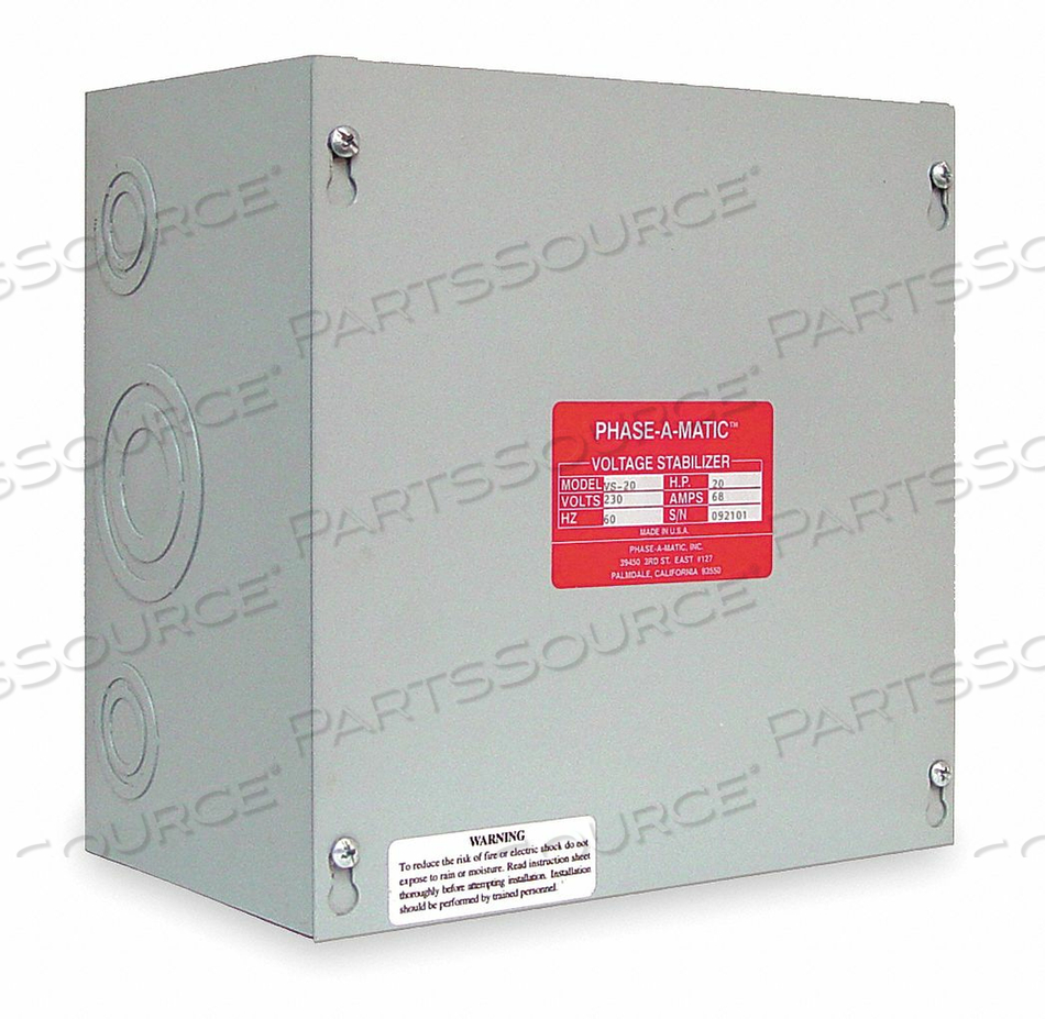 VOLTAGE STABILIZER MAX AMPS 13.9 5 HP by Phase-A-Matic