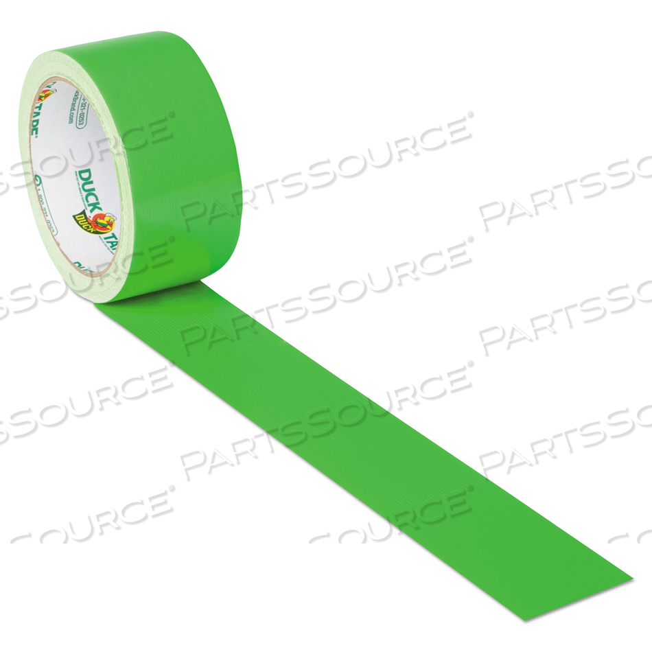 COLORED DUCT TAPE, 3" CORE, 1.88" X 15 YDS, NEON GREEN by Duck