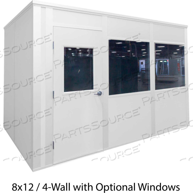 INPLANT OFFICE, WHITE VINYL INT & EXT, 10X20, 4-WALL, CLASS C FIRE & STC27 SOUND by Porta-King INPLANT OFFICE, WHITE VINYL INT & EXT, 10X20, 4-WALL, CLASS C FIRE & STC27 SOUND by Porta-King