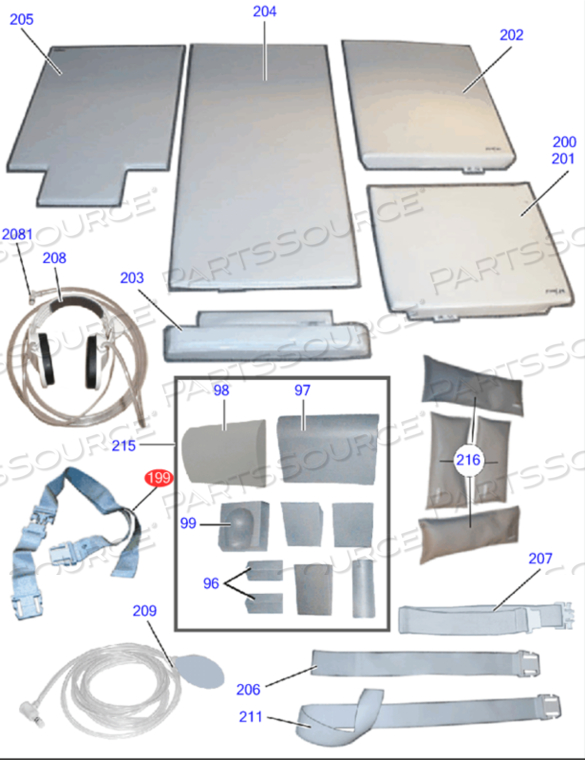 SAFETY BELTS, FOR USE WITH: FOR MRI SCANNER by Siemens Medical Solutions