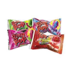 RING POP LOLLIPOPS, ASSORTED FLAVORS, 0.5 OZ, 40 PIECE TUB by Bazooka