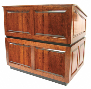 LECTERN WALNUT 46X42X30 IN by Amplivox Sound Systems