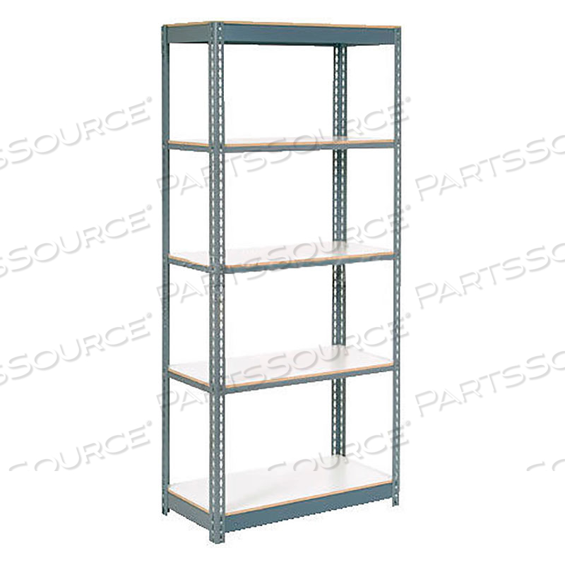 EXTRA HEAVY DUTY SHELVING 36WX24DX96H 7 SHELVES 1500 LBS. CAP. PER SHELF GRY 