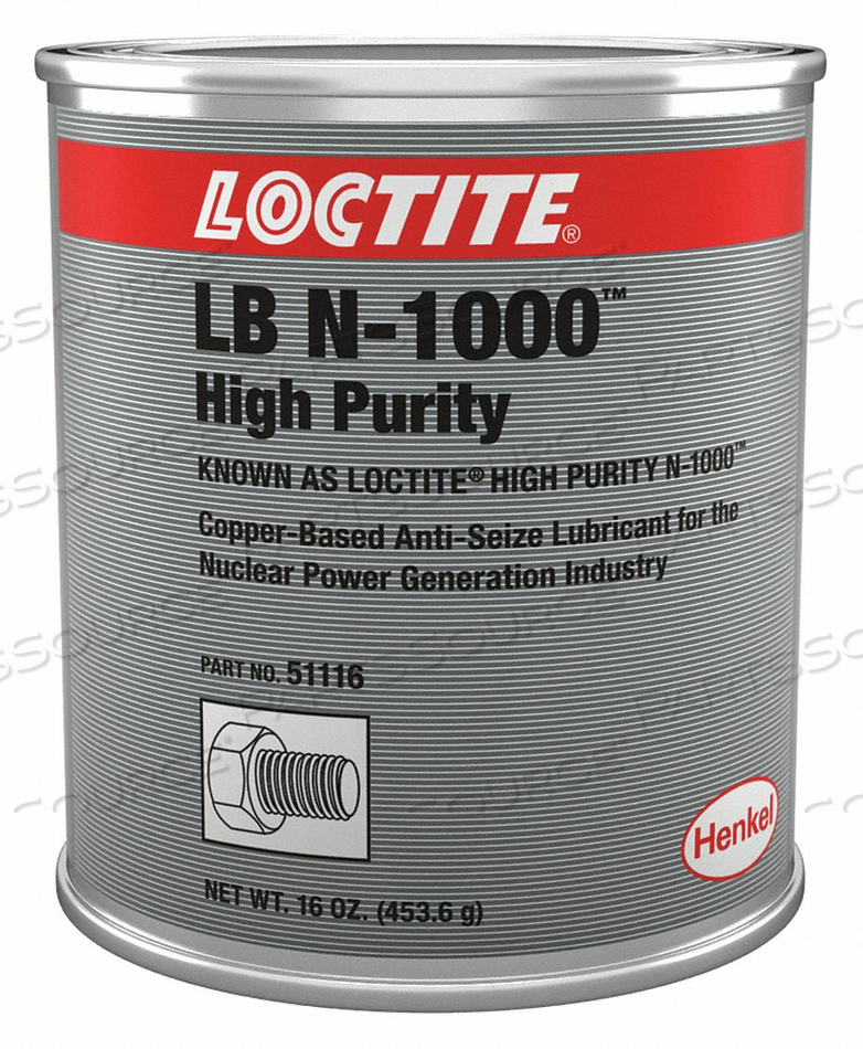 ANTI-SEIZE HIGH PURITY 16 OZ CAN by Loctite Brand ANTI-SEIZE HIGH PURITY 16 OZ CAN by Loctite Brand