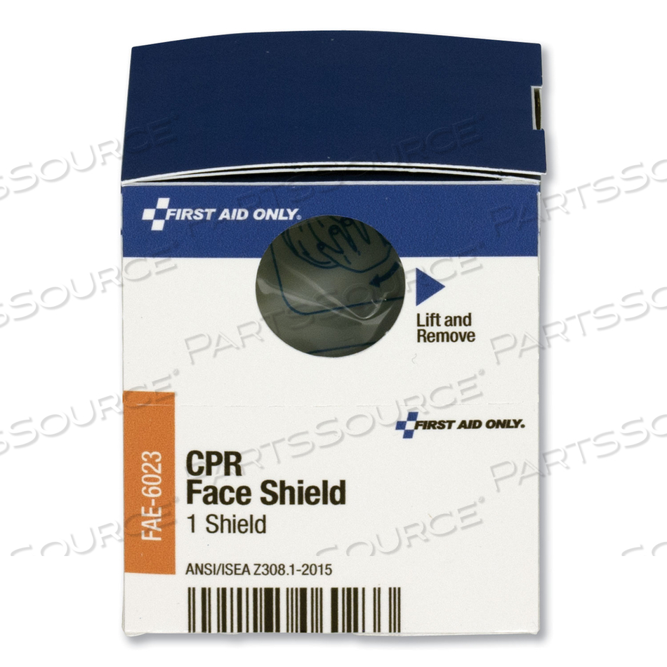 SMARTCOMPLIANCE CPR FACE SHIELD AND BREATHING BARRIER, PLASTIC, ONE SIZE FITS ALL by First Aid Only SMARTCOMPLIANCE CPR FACE SHIELD AND BREATHING BARRIER, PLASTIC, ONE SIZE FITS ALL by First Aid Only