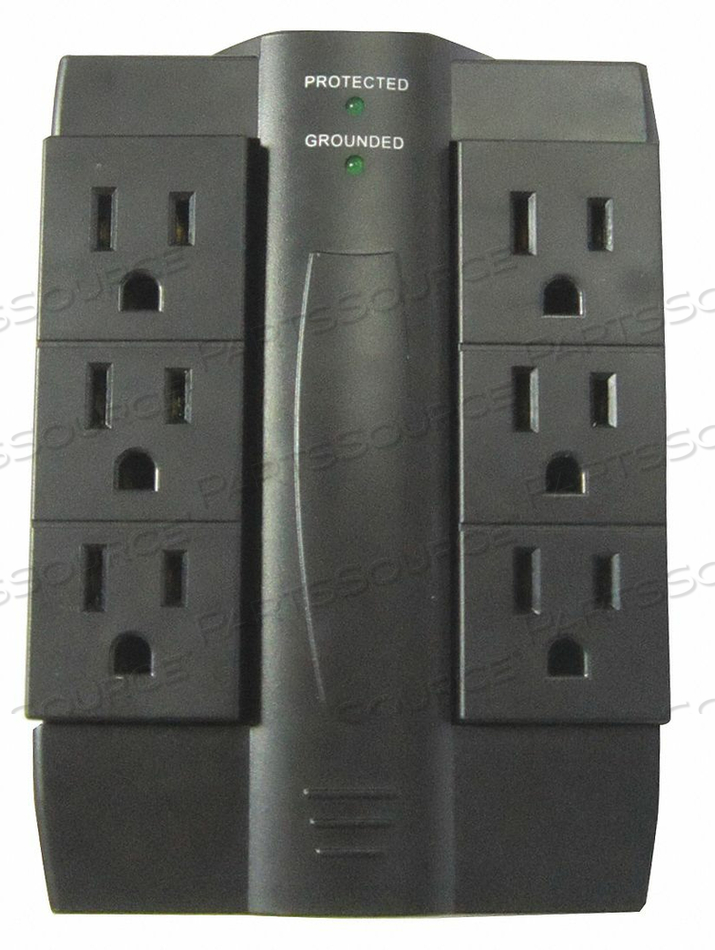 PLUG ADAPTER 6 OUTLETS CONNECTOR 5-15P by Power First PLUG ADAPTER 6 OUTLETS CONNECTOR 5-15P by Power First