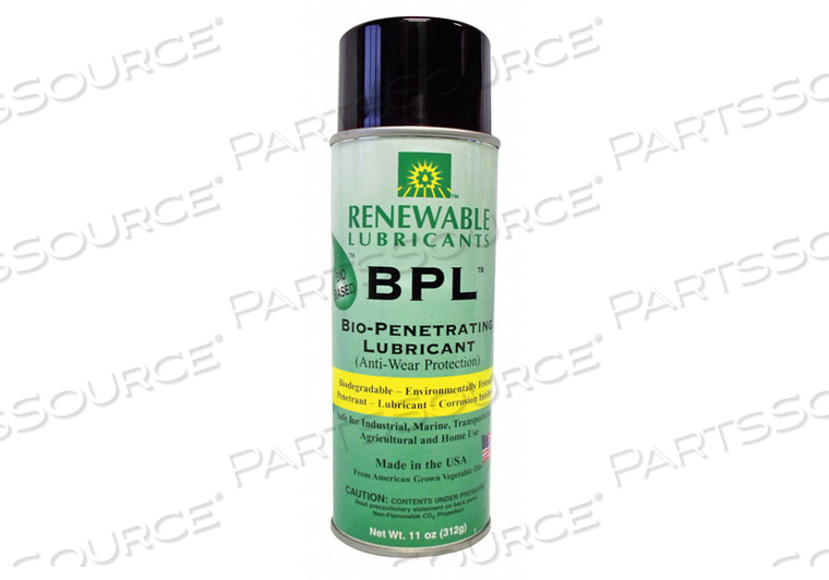 11 OZ. AEROSOL LUBRICANT by Renewable Lubricants