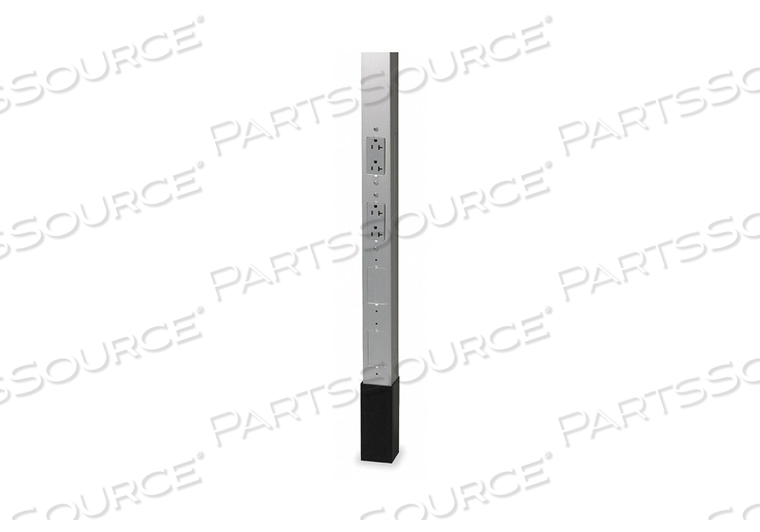 SERVICE POLE GRAY 10 FT 2 L 2.13 W by Hubbell Incorporated, Wiring Device-Kellums SERVICE POLE GRAY 10 FT 2 L 2.13 W by Hubbell Incorporated, Wiring Device-Kellums