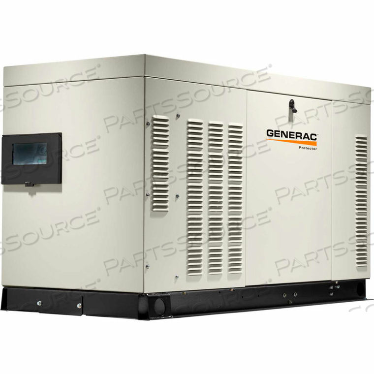 45KW, 120/208 3-PHASE, LIQUID COOLED PROTECTOR GENERATOR, NG/LP, ALUM. ENCL. 