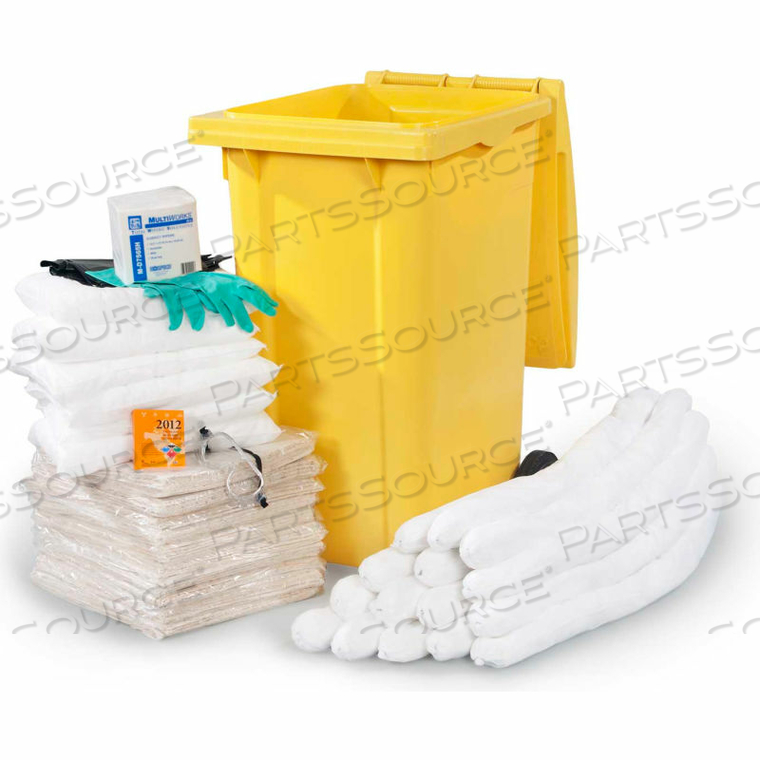 60 GALLON OIL ONLY WHEELED DASH SPILL KIT by Evolution Sorbent Product