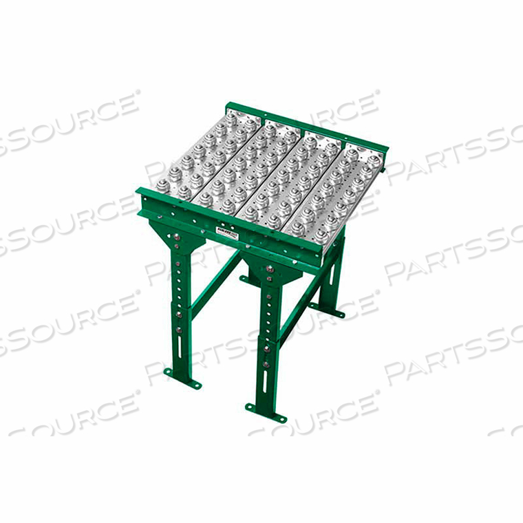 CONVEYOR 4' BALL TRANSFER CONVEYOR TABLE - 22" BF - 3" BALL CENTERS by Ashland Conveyor