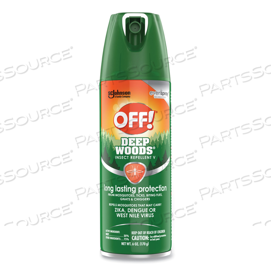 DEEP WOODS INSECT REPELLENT, 6 OZ AEROSOL SPRAY 