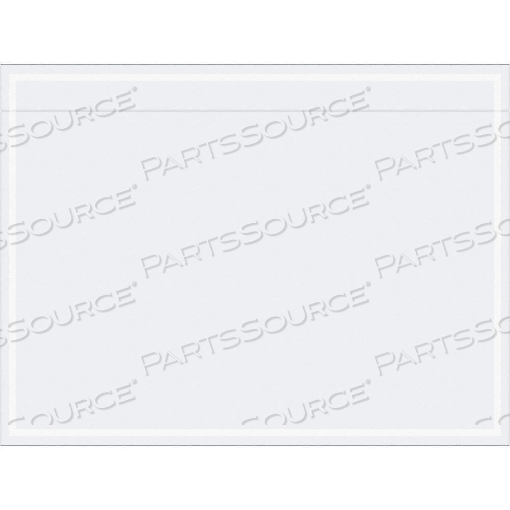 PACKING LIST ENVELOPES, 3 IN OUTSIDE HT, 4 IN OUTSIDE LG, CLEAR by Box Packaging Inc