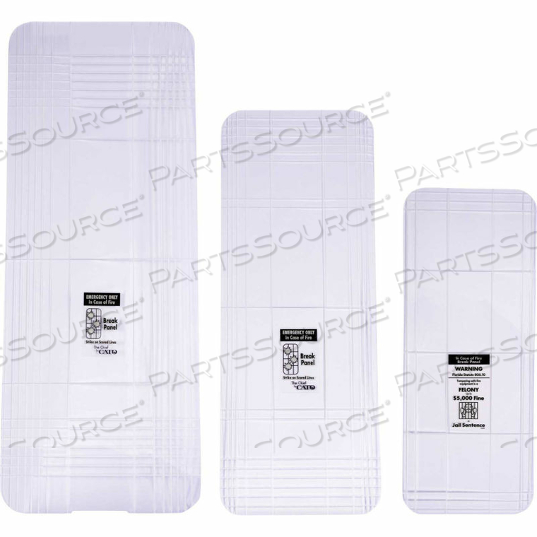 FIRE EXTINGUISHER CABINET PANEL REPLACEMENT, FITS 5 LBS. EXTINGUISHER, CLEAR by Cato FIRE EXTINGUISHER CABINET PANEL REPLACEMENT, FITS 5 LBS. EXTINGUISHER, CLEAR by Cato