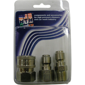 6300 PSI 1/4" STAINLESS STEEL COUPLER AND PLUG PACK by Mtm Hydro Inc.