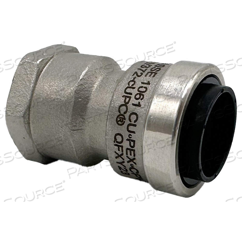 FEMALE ADAPTER, STAINLESS STEEL, PUSH-TO-CONNECT X FNPT, FOR 1 IN TUBE OD by Approved Vendor