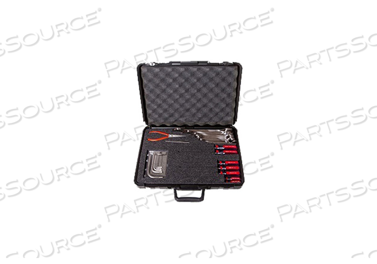 TOOL KIT, TITANIUM WITH TWEEZERS, NEEDLE NOSE PLIERS, SIDE CUTTERS, PLASTIC/FOAM CASE by Imprex International, Inc.