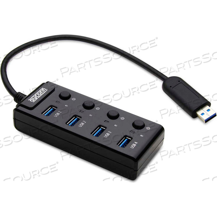 DYCONN PORTABLE 4-PORT USB 3.0 HUB by AOK Group Inc DYCONN PORTABLE 4-PORT USB 3.0 HUB by AOK Group Inc