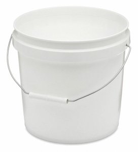 PAIL WHITE 6-1/2 W PLASTIC PK300 by Qorpak