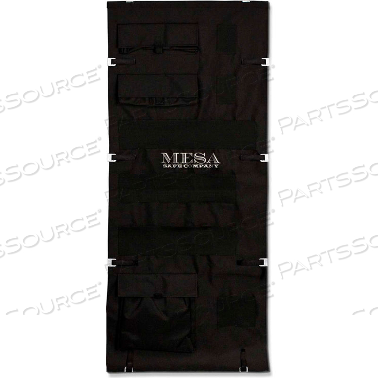 POCKET DOOR ORGANIZER - FOR MESA MBF7236 GUN SAFES, 28-1/2"W X 61-1/2"H, BLACK by MESA Safe Co. POCKET DOOR ORGANIZER - FOR MESA MBF7236 GUN SAFES, 28-1/2"W X 61-1/2"H, BLACK by MESA Safe Co.