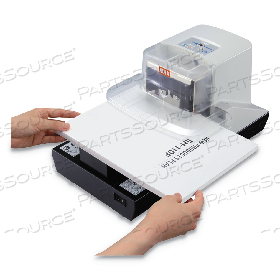 EH-110F PROFESSIONAL HEAVY DUTY FLAT CLINCH STAPLER, 100-SHEET CAPACITY, GRAY by Max EH-110F PROFESSIONAL HEAVY DUTY FLAT CLINCH STAPLER, 100-SHEET CAPACITY, GRAY by Max