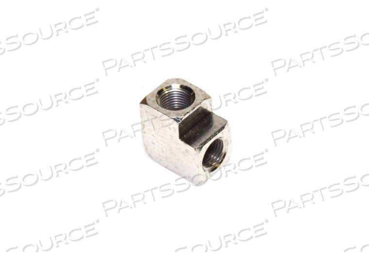 ELBOW, 1/8IN SIZE, BRASS, 90° ANGLE, NICKEL PLATED FINISH, NPT FEMALE OUTER CONNECTION TYPE by Precision Medical, Inc.