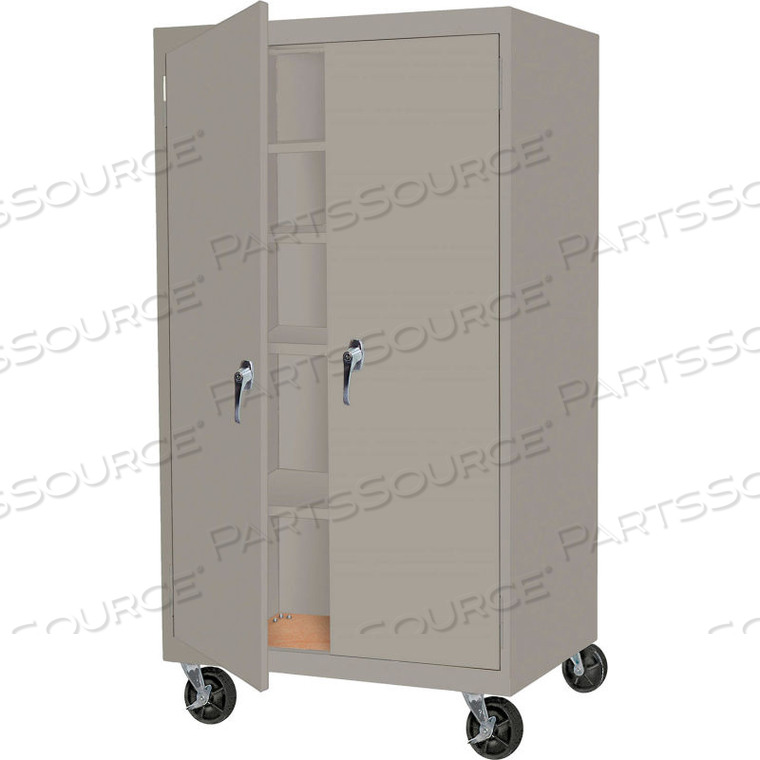 MOBILE STORAGE CABINET ASSEMBLED 48X24X72 GRAY by Steel Cabinets USA, Inc