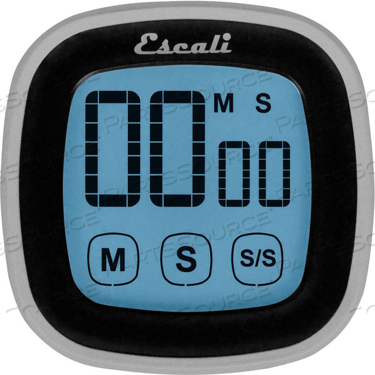 TOUCH SCREEN DIGITAL TIMER, BLACK by Escali TOUCH SCREEN DIGITAL TIMER, BLACK by Escali