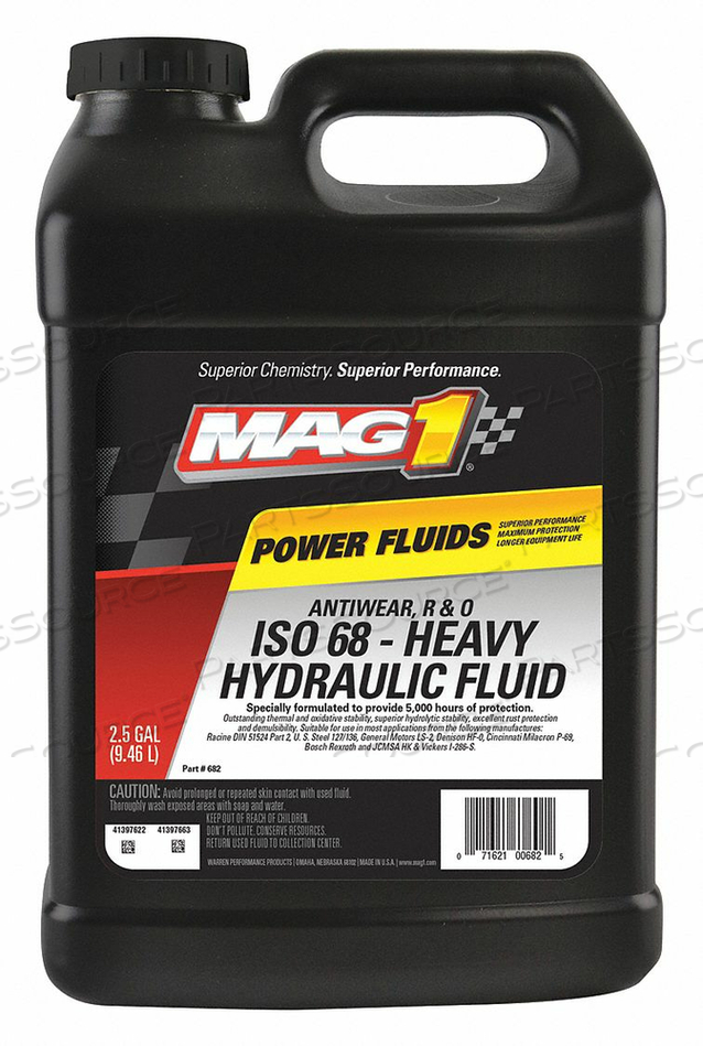 HYDRAULIC OIL AMBER 30W 2.5 GAL. by MAG 1
