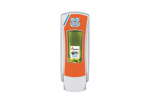 SOAP DISPENSER 1250ML WHITE/ORANGE by Skilcraft SOAP DISPENSER 1250ML WHITE/ORANGE by Skilcraft