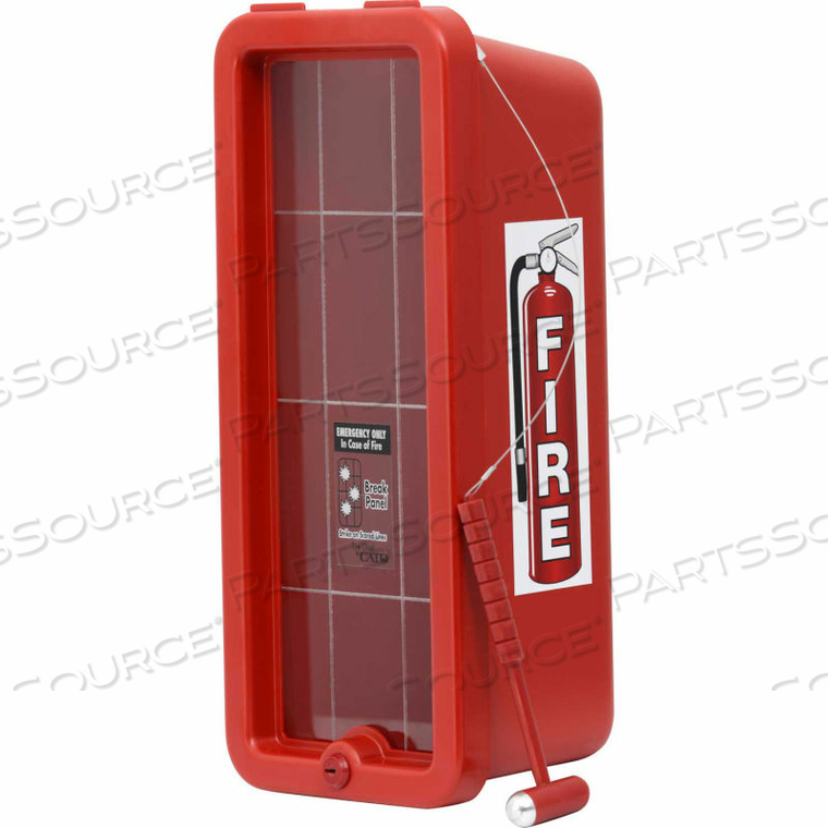 CHIEF PLASTIC FIRE EXTINGUISHER CABINET, FITS 5 LBS. EXTINGUISHER, RED by Cato CHIEF PLASTIC FIRE EXTINGUISHER CABINET, FITS 5 LBS. EXTINGUISHER, RED by Cato