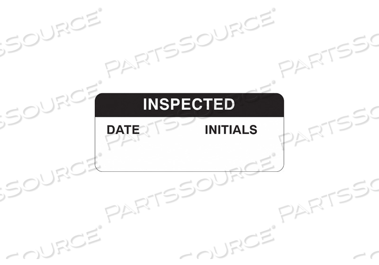 INSPECTION LABEL 1-1/2 IN W PK364 by Brady Americas