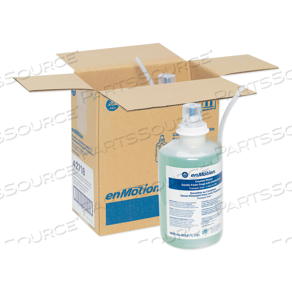 GP ENMOTION COUNTER MOUNT FOAM SOAP REFILL, TRANQUIL ALOE, 1,800 ML by Georgia-Pacific GP ENMOTION COUNTER MOUNT FOAM SOAP REFILL, TRANQUIL ALOE, 1,800 ML by Georgia-Pacific