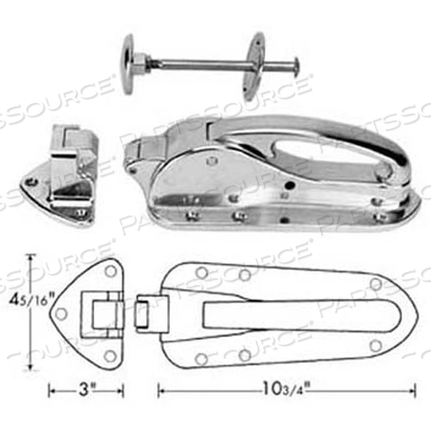 LATCH, W/1-1/2" STRIKE/IR by Premco