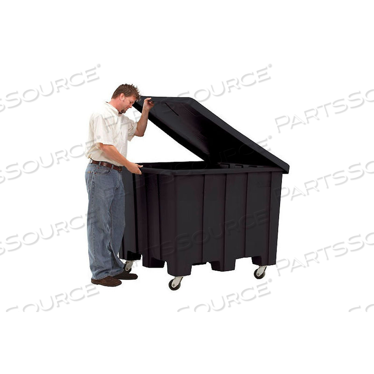 PLASTIC GAYLORD PALLET CONTAINER W/LID, CASTERS 02-307220 - 50X50X36-1/2, NATURAL by Rotational Molding, Inc. PLASTIC GAYLORD PALLET CONTAINER W/LID, CASTERS 02-307220 - 50X50X36-1/2, NATURAL by Rotational Molding, Inc.