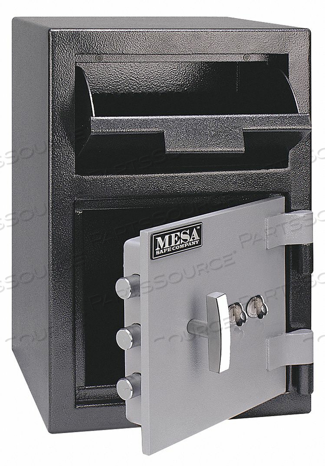B-RATE DEPOSITORY SAFE FRONT LOADING, DUAL KEY LOCK, 14"W X 14"D X 20-1/4"H by MESA Safe Co. B-RATE DEPOSITORY SAFE FRONT LOADING, DUAL KEY LOCK, 14"W X 14"D X 20-1/4"H by MESA Safe Co.